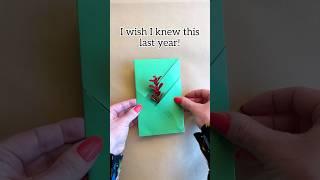 Easy DIY envelope, perfect for gifting cash this #holiday season. #giftideas #origami #christmas