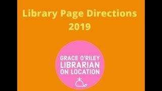 Library Page directions