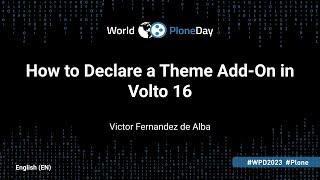 How to Declare a Theme Add-On in Volto 16