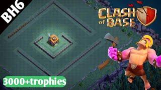 Best Builder Hall 6 (BH6) Base 2019 With Defense Replays| BH6 Anti 2 Star Base Layout-Clash of Clans