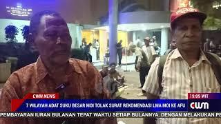 TUJUH WILAYAH ADAT SUKU BESAR MOI TOLAK SURAT REKOMENDASI LMA MOI KE AFU