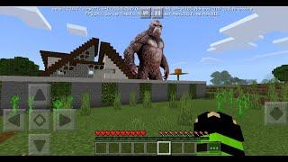 KONG APARECEU no MEU MUNDO no  MINECRAFT《mayron play》 (