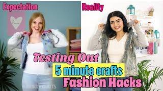 Testing Out Viral Fashion Hacks by 5 MINUTE CRAFTS Pt. 3