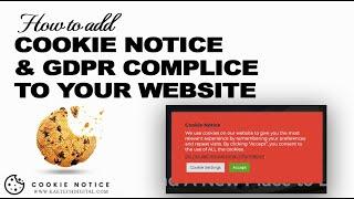 How to Add Cookie Notice And GDPR Compliance to Your WordPress Website