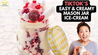 TikTok Recipe Vlog: Mason Jar Ice-Cream -- Genius Hack!