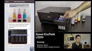 Quick Setup Epson Eco-Tank L3250 (Epson Smart Panel)