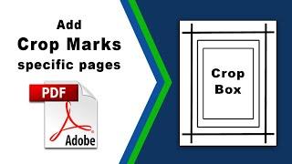How to add crop marks on specific pages in pdf using Adobe Acrobat Pro DC