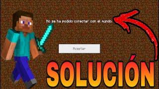 ¡NO SE HA PODIDO CONECTAR AL MUNDO! MINECRAFT ERROR DE MINECRAFT ALAINPRO98 EXPLICACIÓN