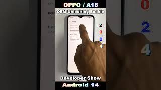 How to on Developer Option in Oppo A18  Developer Show  Oppo A18 Developer Option Enable 2024