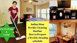 INDIAN WEEKLY CLEANING ROUTINE l HOW TO MAKE A WEEKLY CLEANING ROUTINE (HINDI) l Reallife Realhome