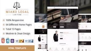 Miako Legal | Law Firm HTML5 Template | Themeforest Website Templates and Themes