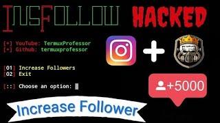 Termux Script For Increase Instagram Followers By Termux | No Root | | 2020 | | No Error | Professor