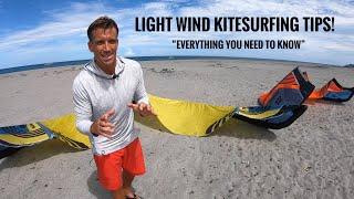 Light wind KITEBOARDING tips! "How To"