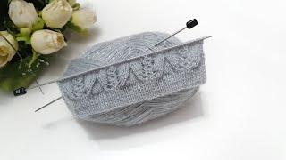 İki şiş örgü modeli / bayan yelek modelleri / knitting pattern