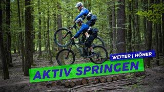  AKTIV Springen | So kommst du höher & weiter | MTB & eMTB Jump Tutorial