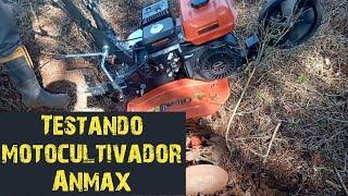 Teste bruto no chão duro motocultivador Anmax Mt170G