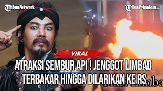 Atraksi Sembur Api ! Jenggot Limbad Terbakar hingga Dilarikan ke Rumah Sakit