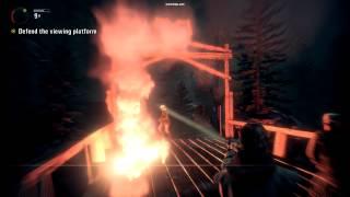 Alan Wake - fighting with flashlight and flares