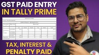 GST Adjustment Entry | GST Payables Entry | GST Paid Entry in Tally