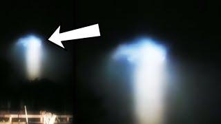 Dozens of UFOs were seen in New York! Light beam in Florida