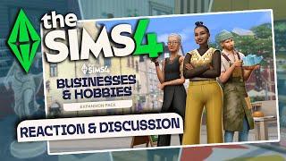 *NEW* Sims 4 Business & Hobbies IN DEPTH DISCUSSION & REACTION