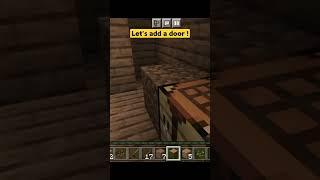 Let's add a door Minecraft moment! Minecraft sea house #shorts #minecraft #minecraftdaily