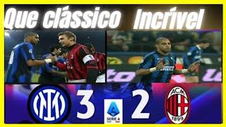 Inter de ADRIANO e Milan de KAKÁ E SHEVCHENKO • melhores momentos incríveis e memoráveis •