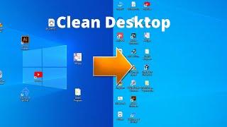 How to Clean and Organize your Desktop in Under 2 Minutes | How to Organise Desktop on your PC