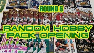 Random Football Card Hobby Pack Opening Round 6