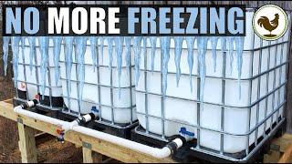 How we STOPPED our Rain Collection System from FREEZING