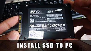 How To Install SSD Hard Drive To PC Computer