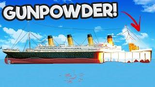 Filling the Titanic with EXPLOSIVES was a Mistake... (Floating Sandbox Update)