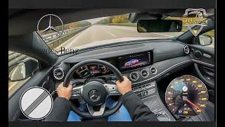 Mercedes Benz E350 Coupe 299 HP TOPSPEED ON GERMAN AUTOBAHN (NO LIMIT) by SpeedUpDE