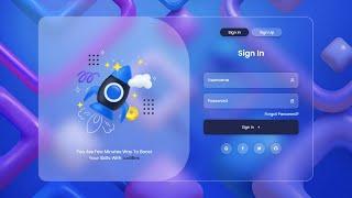 Animated Login Form with HTML CSS and JavaScript