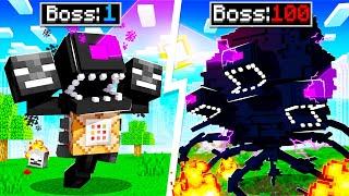 Upgrading WITHER STORM ARMY to GOD STORM ARMY in MINECRAFT!