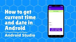 How to get current time and date in Android