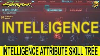 Cyberpunk 2077 Intelligence Attribute Skill Tree and Perks