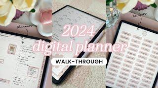 2024 Digital Essential Planner Walk-Through 🩷🪩 | GoodNotes 6 Setup Guide on iPad