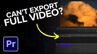 Premiere Pro Not Exporting Full Video? Here’s How to Fix It!