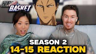 AOMINE REMATCH! | Kuroko No Basket Season 2 Ep 14-15 Reaction