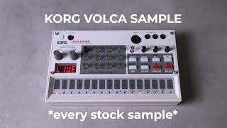 Korg Volca Sample - All Stock Samples Sounds.