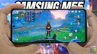 Samsung Galaxy M55 test game Genshin Impact Max Graphics | Highest 60 FPS