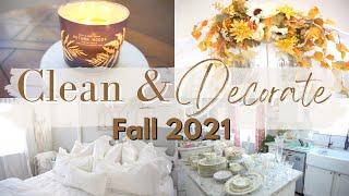 FALL CLEAN & DECORATE WITH ME 2021 ~ COZY KITCHEN DECOR ~ CLEANING MOTIVATION ~ Monica Rose 