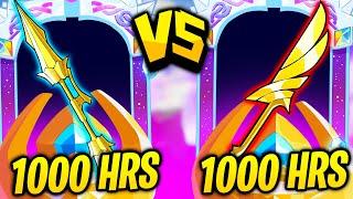 1000 Hours Lance vs 1000 Hours Greatsword in Brawlhalla