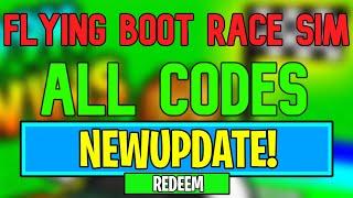 New Flying Boot Race Simulator Codes | Roblox Flying Boot Race Simulator Codes (August 2024)