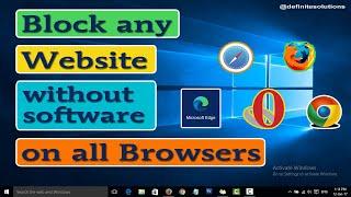 Tech Tips: Blocking a Website without Software in Windows 10 | Definite Solutions