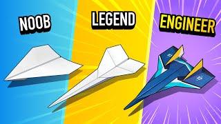 How to Make the BEST Paper Airplane at Each Level — Easy, Intermediate, Advanced (Ep. 2)