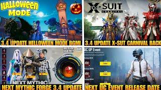 3.4 Update Helloween Mode | Next Uc Event Bgmi | Next Mythic Forge Bgmi | X-sut Carnival Back 3.4