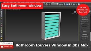 Bathroom Louvers Window in 3Ds Max//3D Creatives