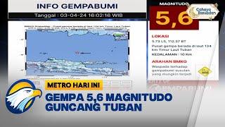 Gempa Magnitudo 5,6 Guncang Tuban